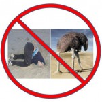 Don't bury your head in the sand like an ostrich