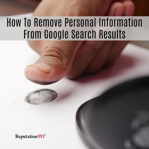 how to remove personal information from google for free
