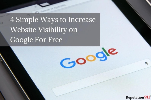 4 Simple Ways to Increase Website Visibility on Google For Free