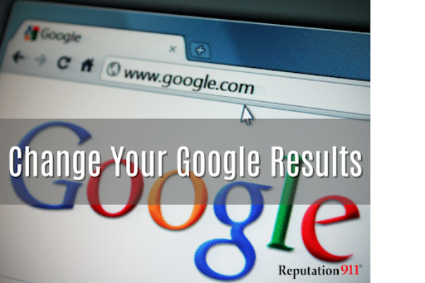 Changing Your Google Search Results