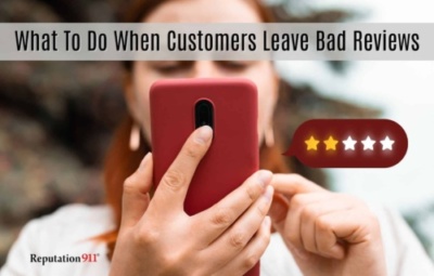 what to do when customers leave bad reviews