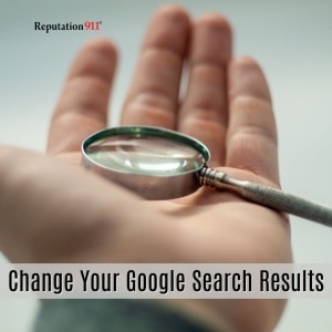changing your google search results