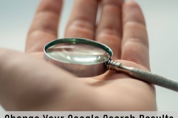 changing your google search results