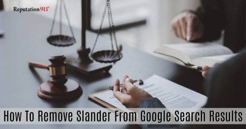 remove slander from google