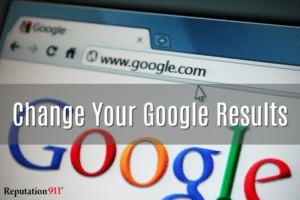 change your google results