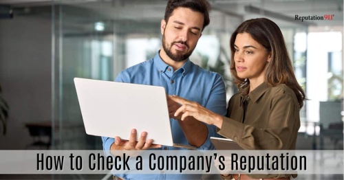 how to check a company's reputation