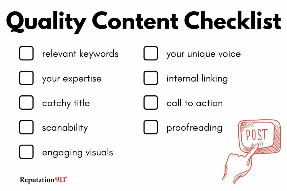 blog content quality checklist