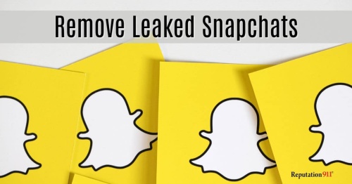 remove leaked snapchats