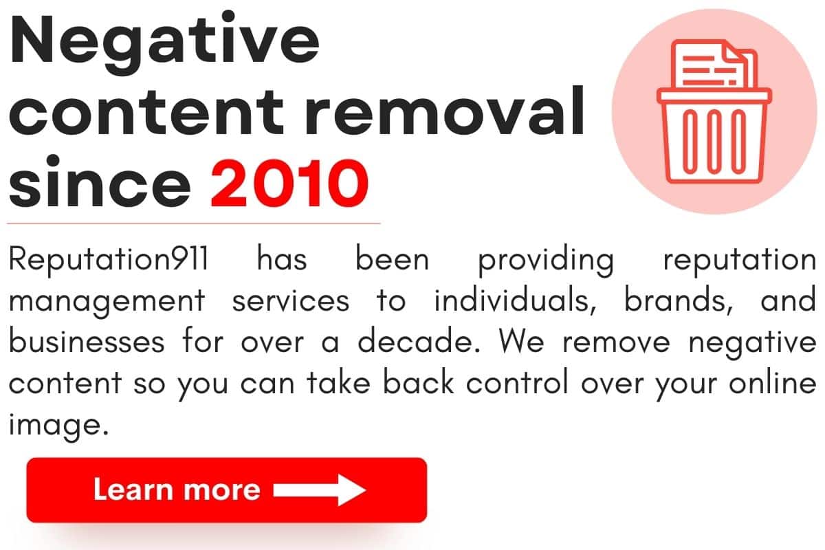 negative content removal reputation911