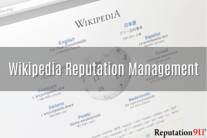 Wikipedia Reputation Management