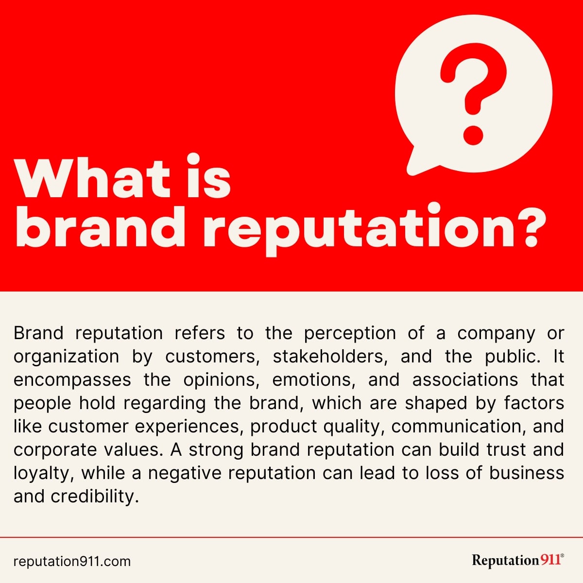 what is brand reputation