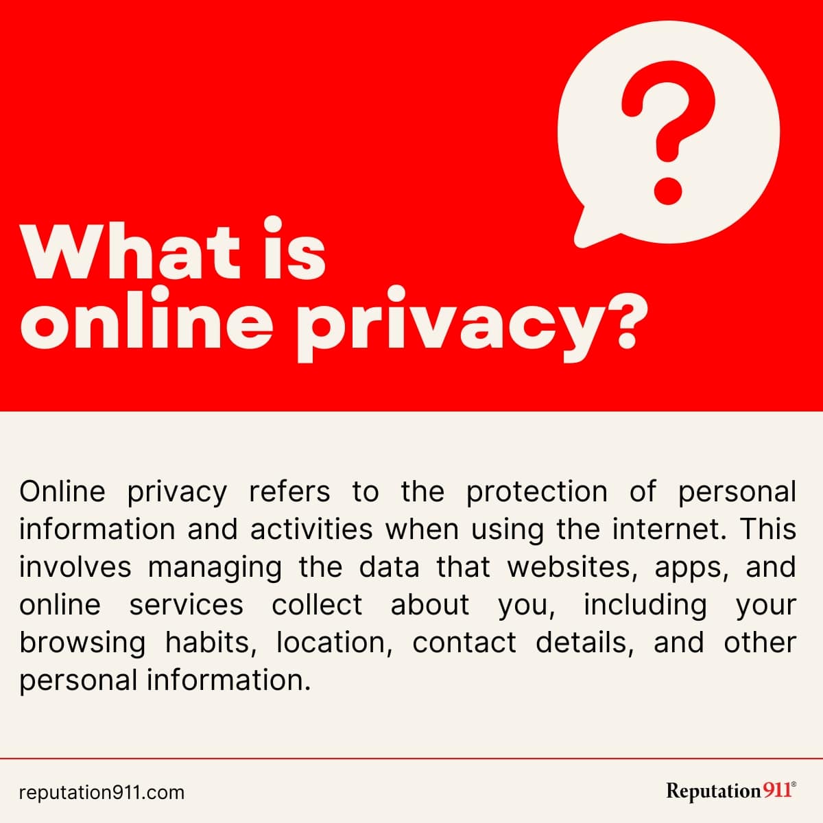 what is online privacy