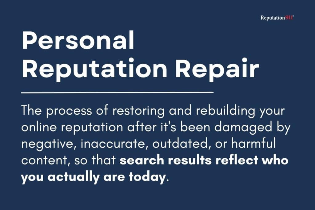 what is personal reputation repair
